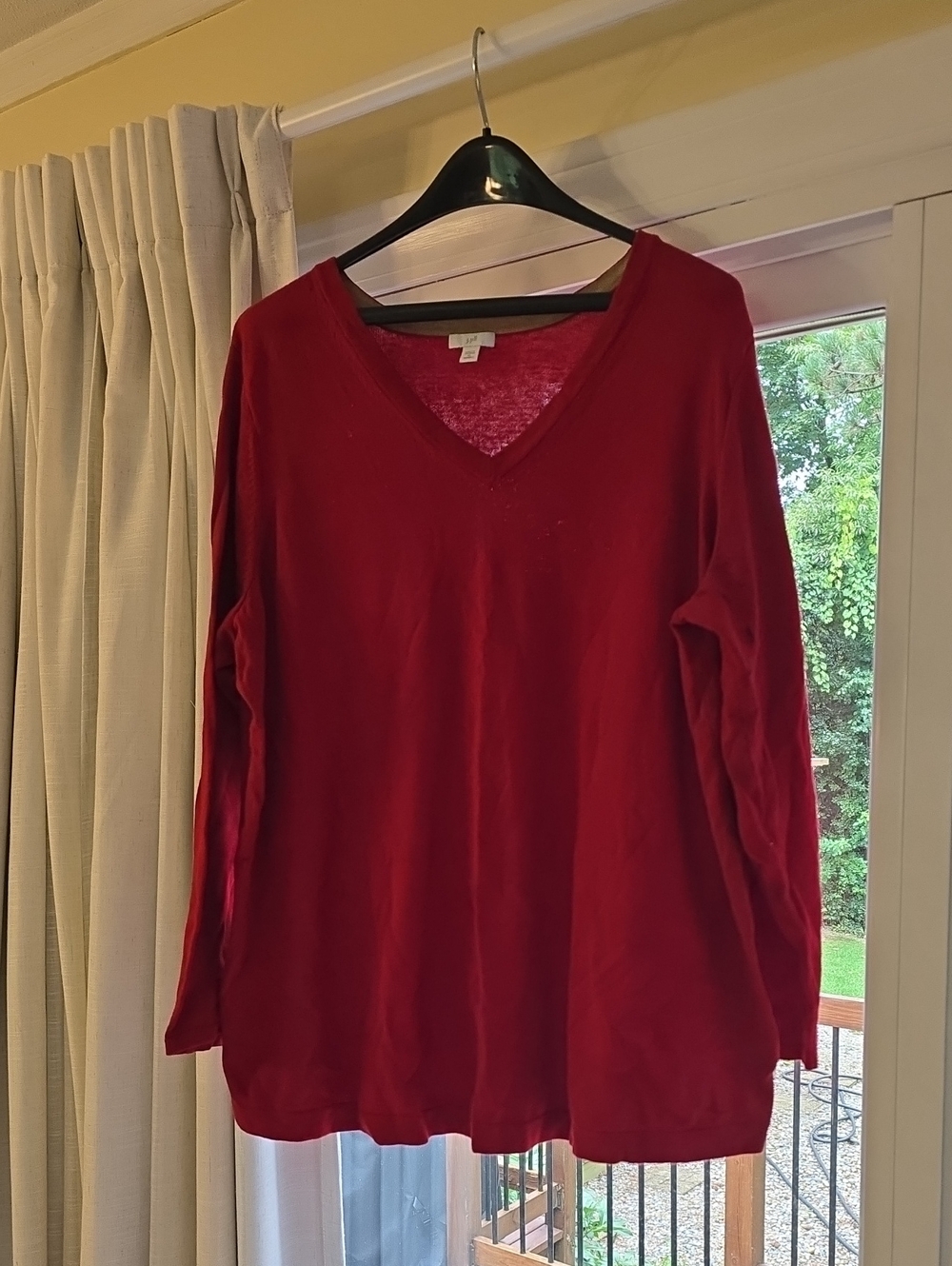 Women's Long Sleeve Tunic J.Jill Size 2X Red